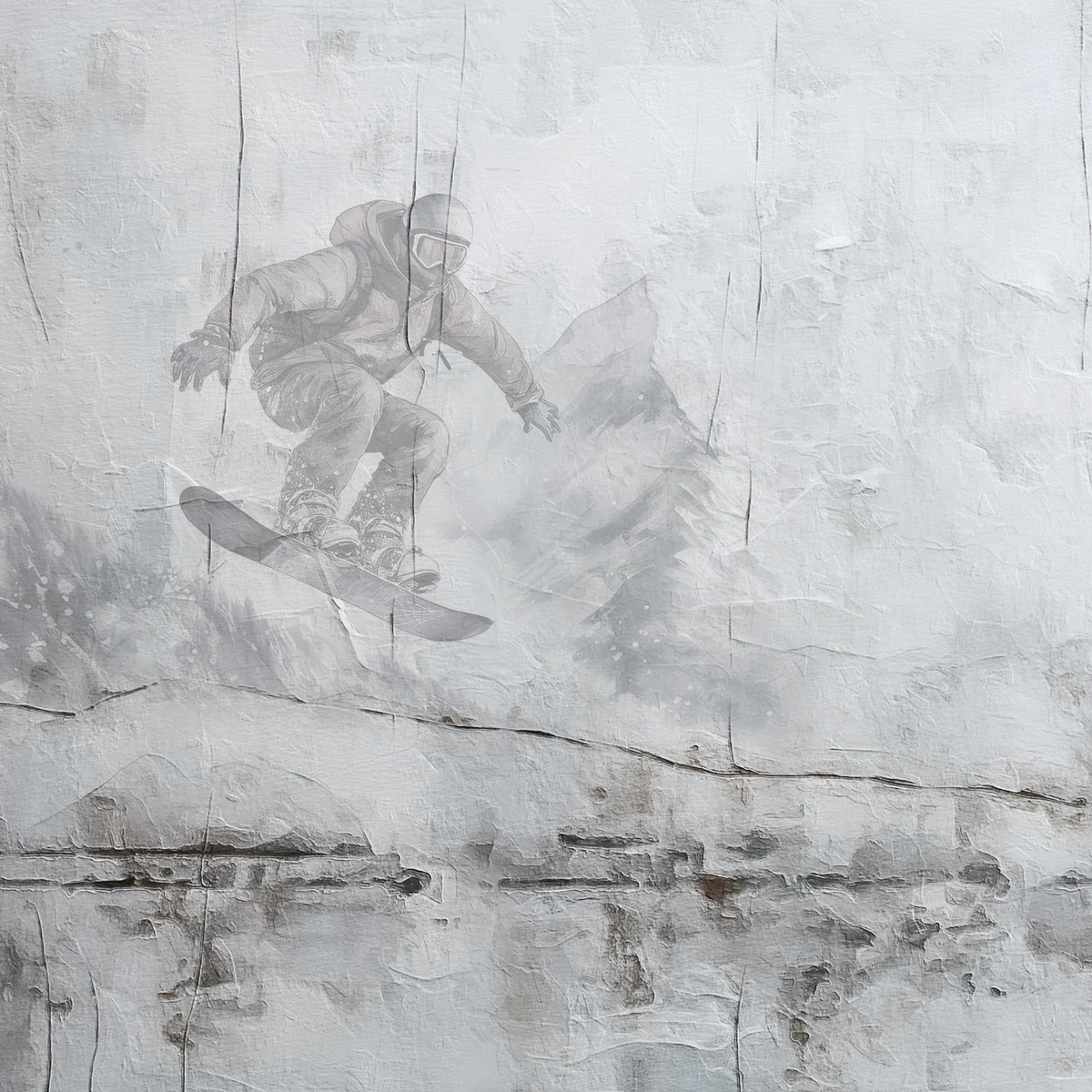 Papel Mural Snowboard (ADO001)