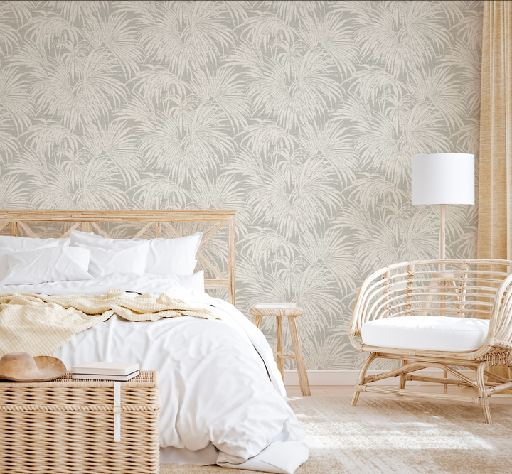 Palmeras dibujo en tela