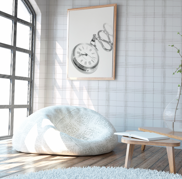 Cuadrillé dibujo en tela beige