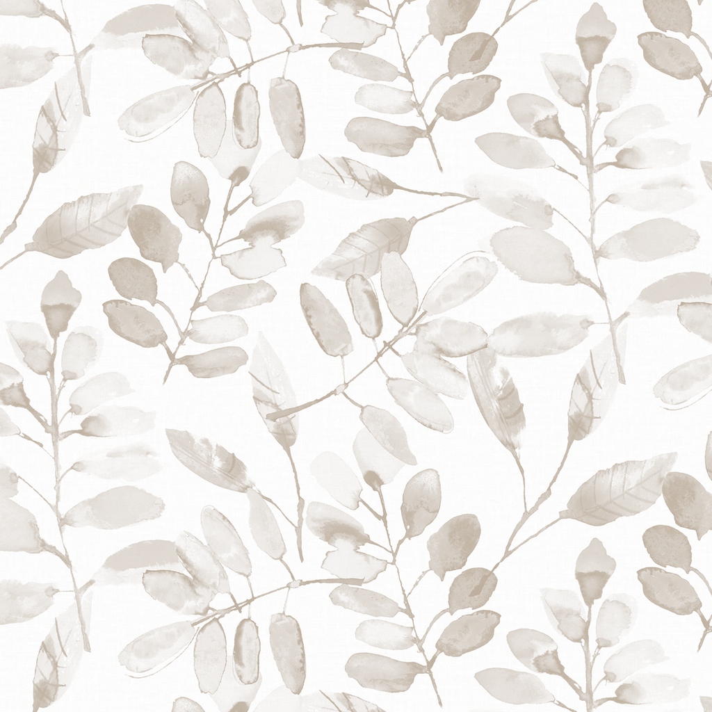 Hojas Acuarela Beige (260239 B)