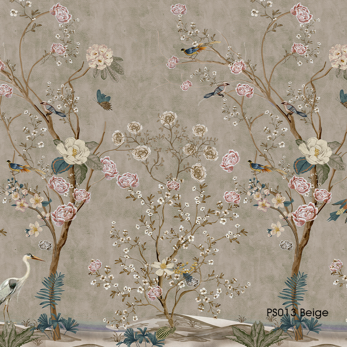 Papel Mural Chinoiserie Beige (PS013 Beige)