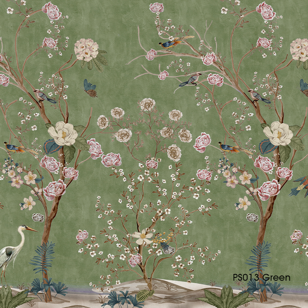 Papel Mural Chinoiserie Green (PS013 Green)