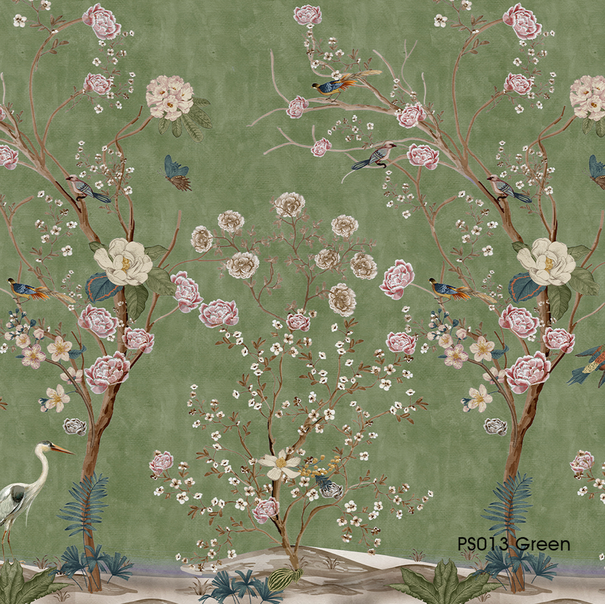 Papel Mural Chinoiserie Green (PS013 Green)