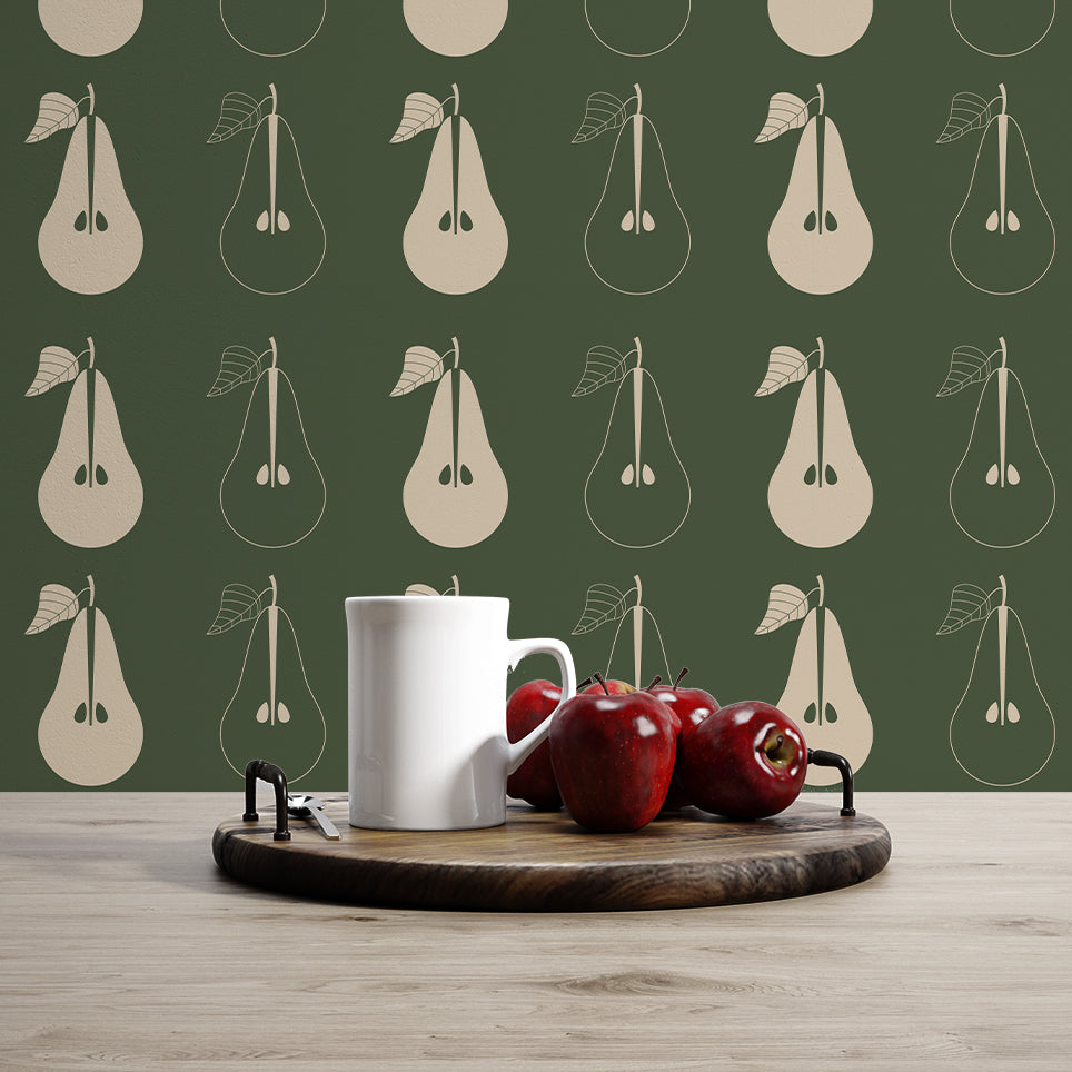 Papel Mural Peras retro (COC016)
