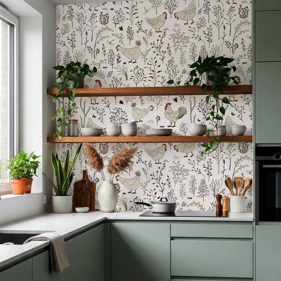 Papel Mural Gallinas 2 (COC018)