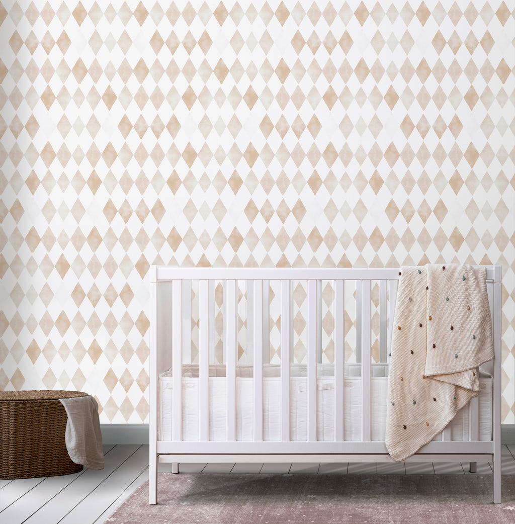 Papel Mural Rombos acuarela (NURS012)