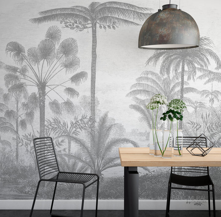 Papel Mural Piscis Grey