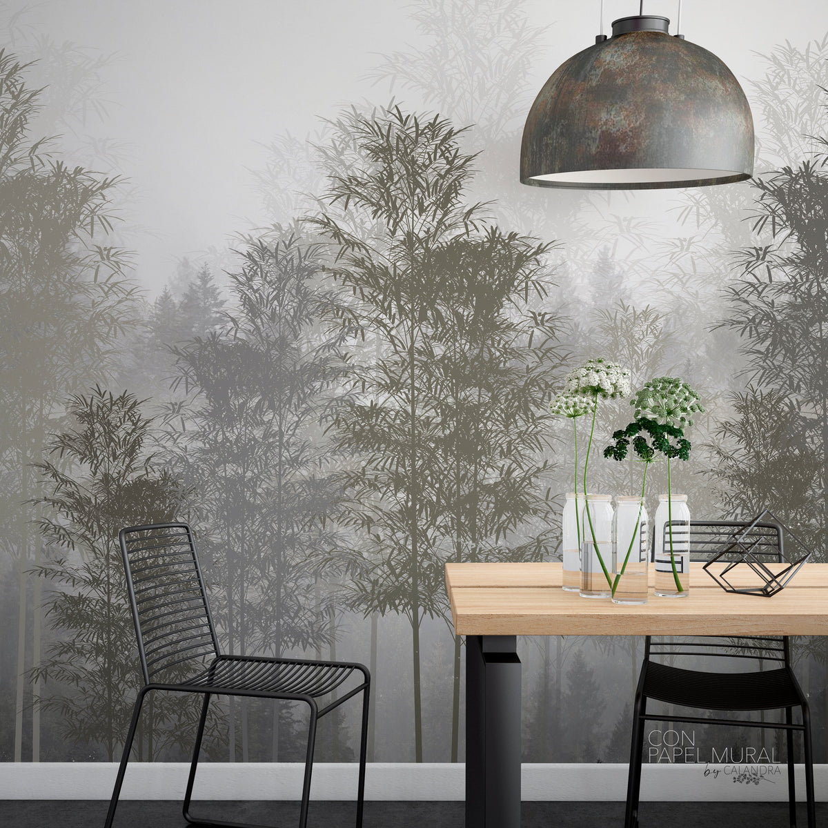 Papel Mural Bamboo Green (PS004 Green)