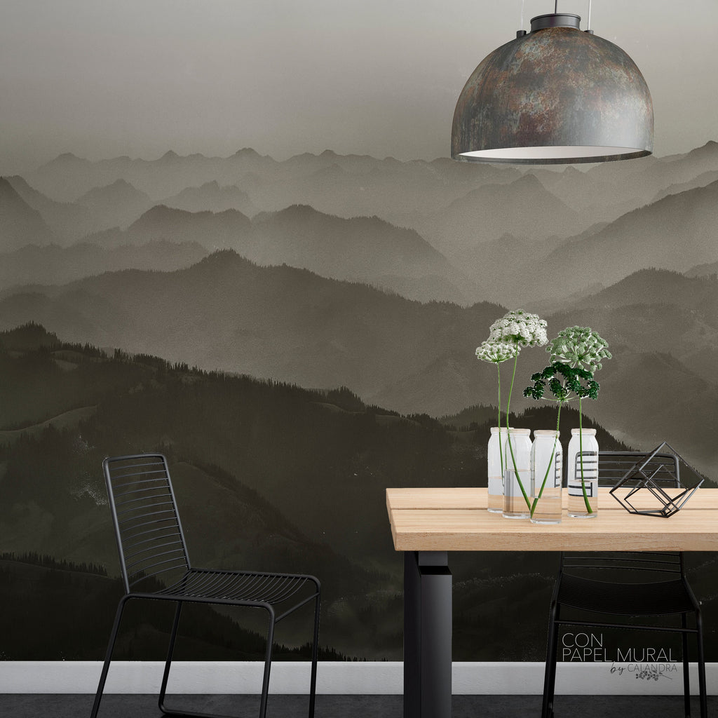 Papel Mural Montañas Bruma (PS008)